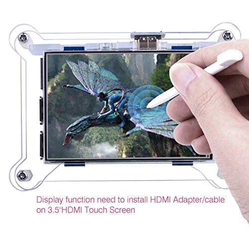 Kuman Tft Touch Screen+Case, 3.5 Inch Tft Lcd Display Monitor With Protective Case Support All Raspberry Pi System, Video Movie Play, Arcade Game, Hdmi Audio Input (3.5 In Raspberry Pi Screen) #TOP3