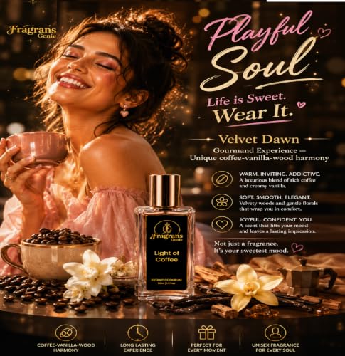 Image of Light of Coffee Extrait de Parfum for Women | Coffee Vanilla Luxury Perfume | Long Lasting Eau de Parfum | Premium Floral Woody Fragrance | Gift Perfume | 20ml