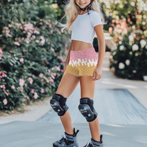 Girls Yoga Shorts Athletic Gymnastics Biker Shorts Volleyball Compression Shorts Spandex Shorts Lounge Yoga Shorts4