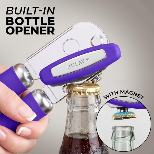 Image of Zulay Kitchen Stainless Steel Swing Open Manual Can Opener Comfortable Grip