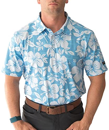 YATTA GOLF Standout Performance Golf Polo Shirts â€“ Menâ€™s â€“ Kahakai PolÅ« â€“ XL