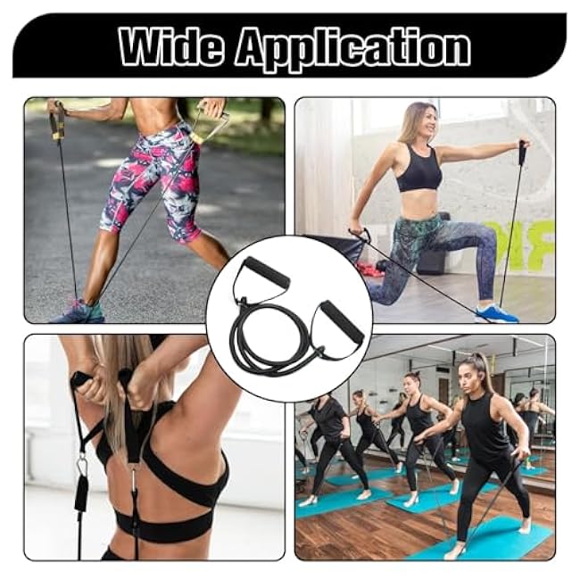 Resistance Bands with Handles, Easy Hold Working Out Exercise Bands, Comfortable Workout Accessory for Men Women Strength Training Muscle Shaping Physical Therapy Home (30LB)