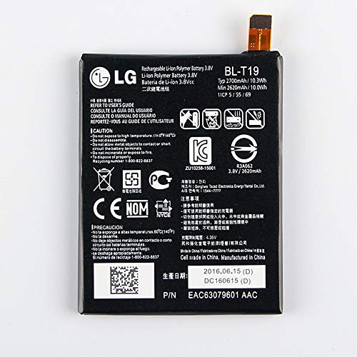 BEST2MOVIL BATERIA Interna BL-T19 2700mAh Compatible con LG Nexus 5X H791 H798 H790