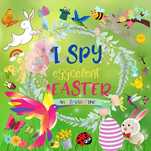 I Spy Eggcellent Easter and Springtime: Guessing game with the Easter Bunny