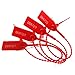 Leadseals(R) 100 Plastic Tamper Seals, Zip Ties for Fire Extinguishers Pull Tite Security Tags Numbered Disposable Self-Locking Tie 250mm Length (Red)