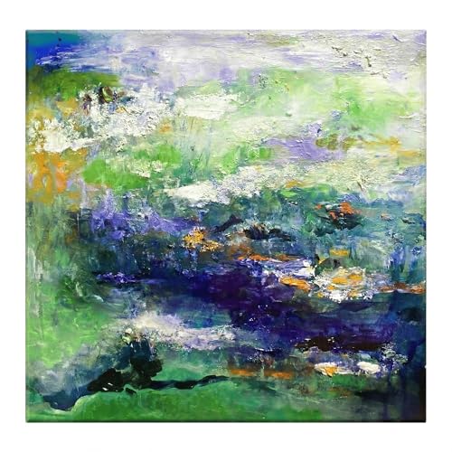 IUI Abstract Canvas Wall Art Lavender Summer - Chromatic Reverie