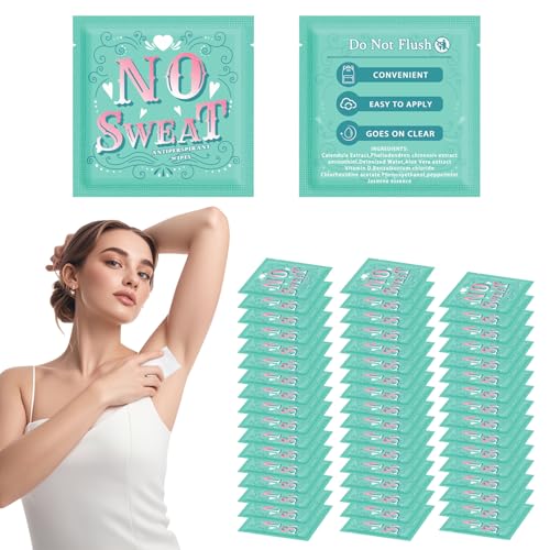 BUAEL Body Wipes 50 pieces of Antiperspirant deodorant Wipes And Travel Deodorant Individually Wrap...