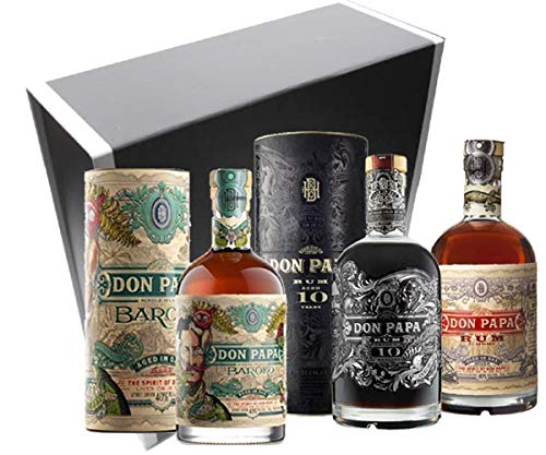 Vinaddict Don Papa Prestige Rum Box - Baroko, Don Papa 10 Jahre und Don Papa 7 Jahre.