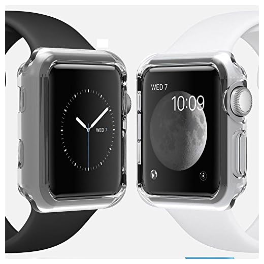 Apple Watch 38mm Series 1 Case, Crystal Clear Ultra Thin Waterproof Soft TPU Cover Case for Apple Watch 38mm Series 1 (Crystal Clear)