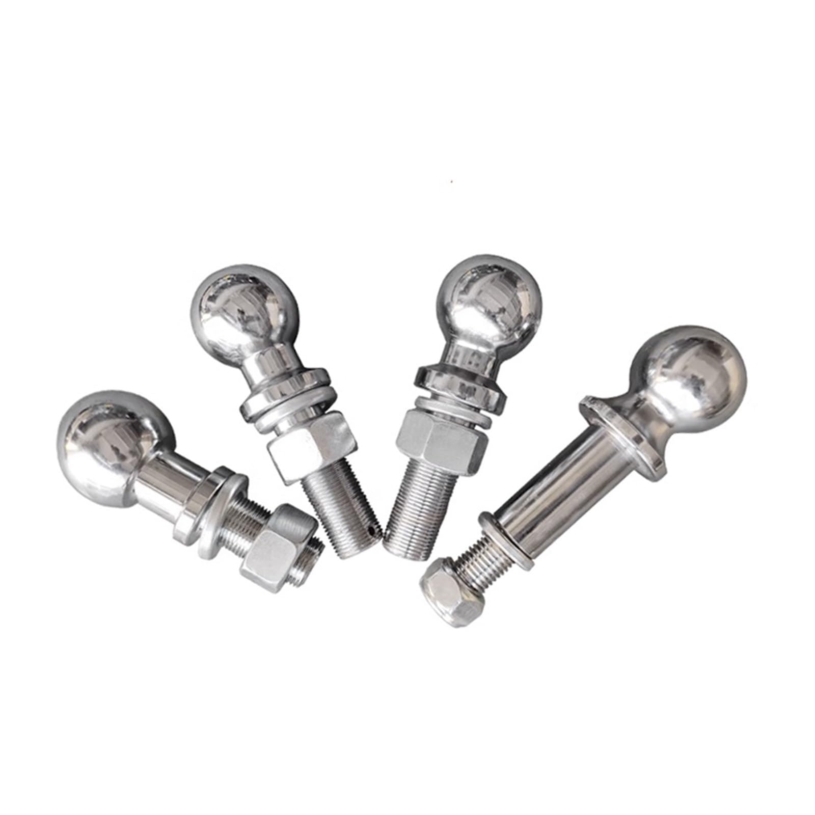 Attacco per rimorchio, Speciale Allungamento Cromato Gancio Di Traino Sfera Di Traino 50mm 2 POLLICI Shank Dia Accoppiamento Parti Del Rimorchio RV Camper Caravan Accessori,per camion, barche, roulot