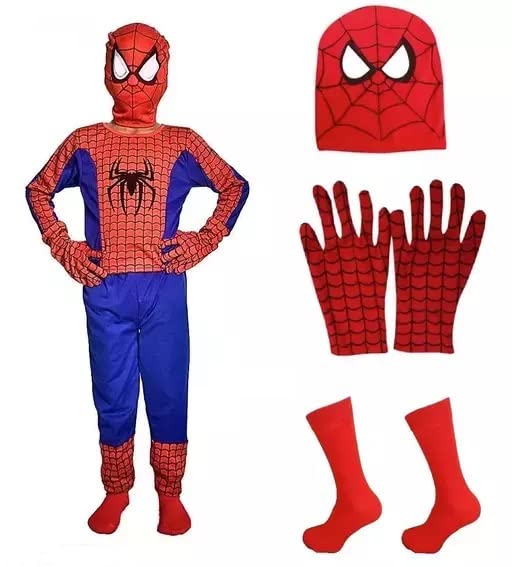 Ojas Fashion Superhero dress Costume,Mask,Gloves and Socks for Kids (4 To 6) (B0BTWBTCJC) Amazon Price History, Amazon Price Tracker