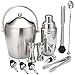 Coctelera para Cocteles, Juego De Bar con Cubitera, 10 Piezas De Acero Inoxidable Kit De Mixología De Bartender, Coctelera
