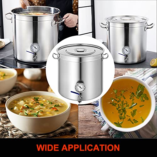 Pot de fermentation de pot de soupe en acier inoxydable 45cm avec robinet - 7