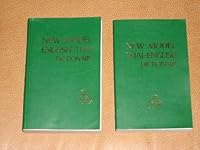 Set of 2 Green Leather Pocket-sized Softcovers: New Model Thai-English Dictionary & New Model English-Thai Dictionary 9740774288 Book Cover