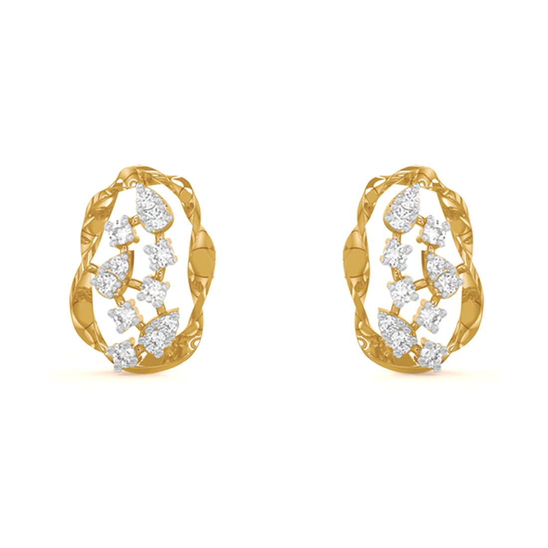 CLARA 925 Sterling Silver Petra Earrings with Screw Back | Gold Rhodium Plated, Swiss Zirconia | Gift for Women & Girls (B0BD5Q6V4B) Amazon Price History, Amazon Price Tracker