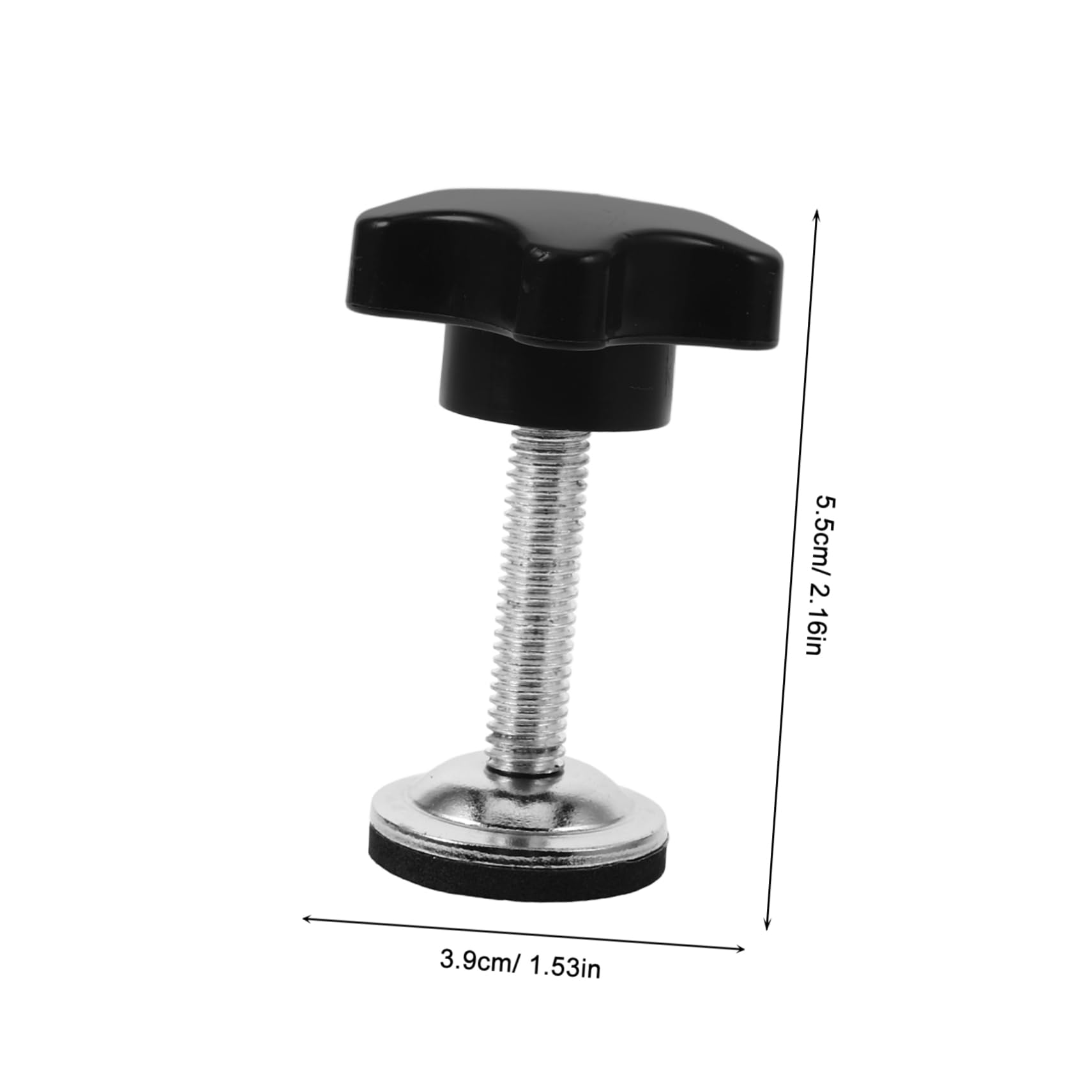 NAMOARLY 4pcs Metal Thumb Screws for Mini Vise Hand Knob Tightening Screw Comfort Grip Anti-Slip Design M8x35mm Thread Forming