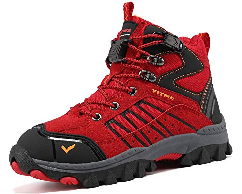 Kids Hiking Boots Boys Girls Outdoor Walking Climbing Sneaker Comfortable Non-Slip Snow Shoes