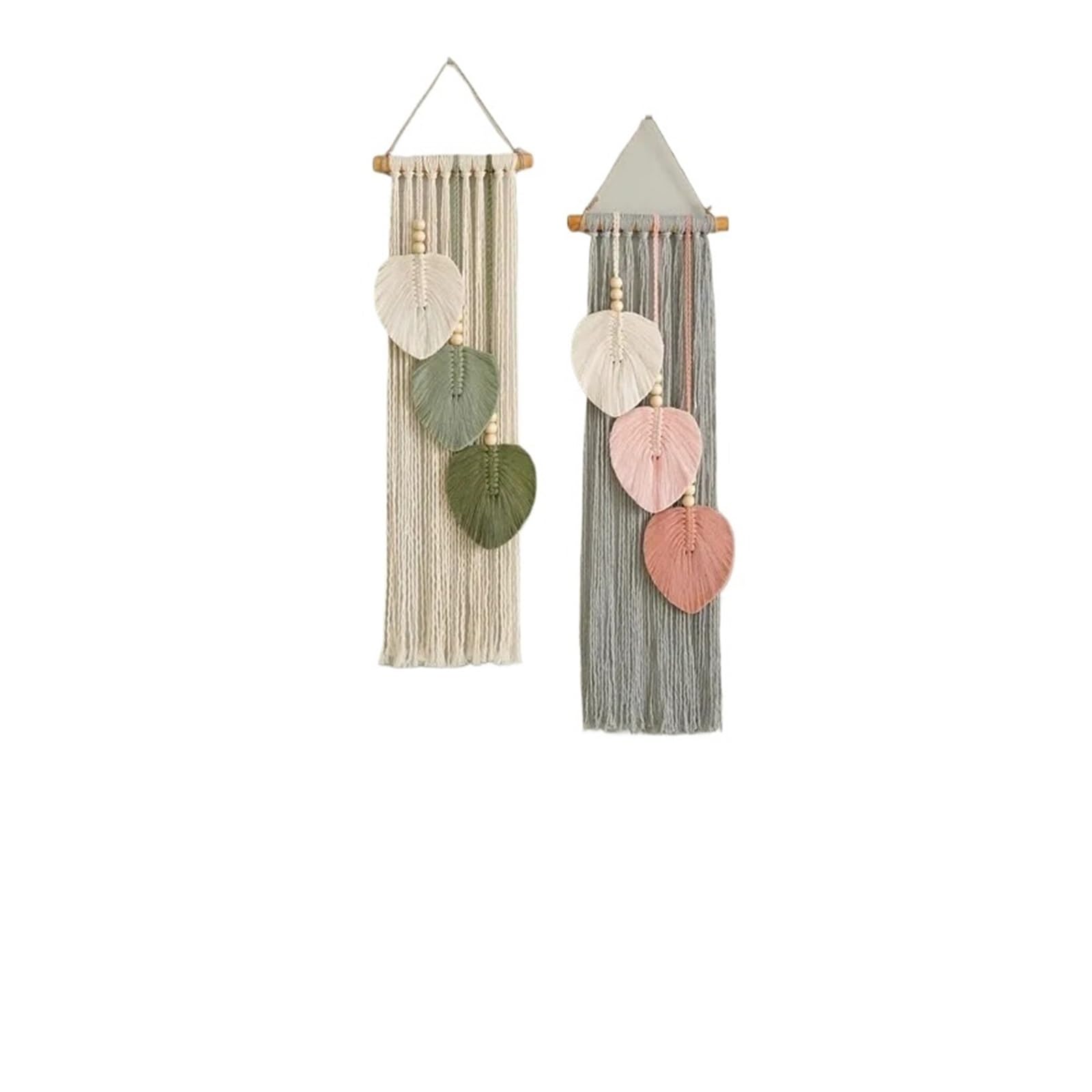 YUPLIODSX Wall Hanging 1pcs Creative Handwoven Rope Leaf Tapestry Bohemian Style Home Wall Decor Macrame Hanging Ornament(Color 13)