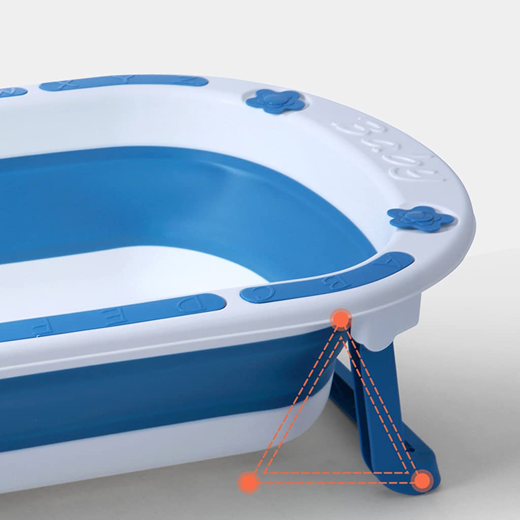 Tragbarer Baby-Badeeimer Faltbare Freistehende Badewanne Zum Einweichen TPE+Pp-Material Verbindet Sich Nahtlos Badewannen Mit Schriftzug A