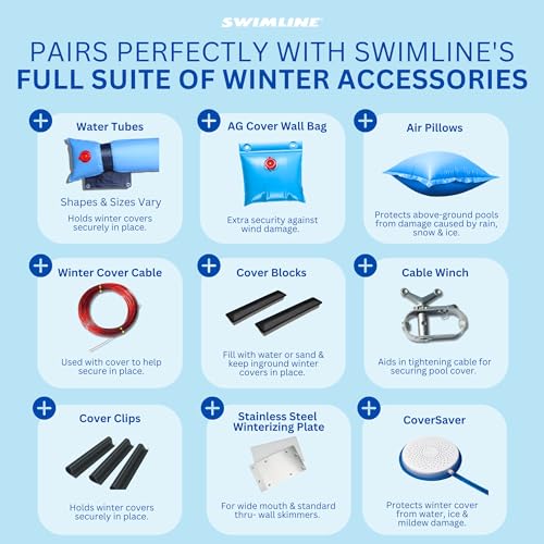 Cobertor de piscina Swimline Hydrotools invierno 25 x 41 ft miniatura 7
