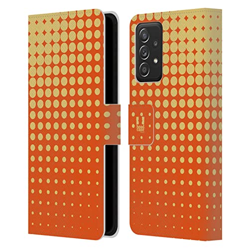 Étui portefeuille Galaxy A53 5G Head Case Orange Demi-Teintes