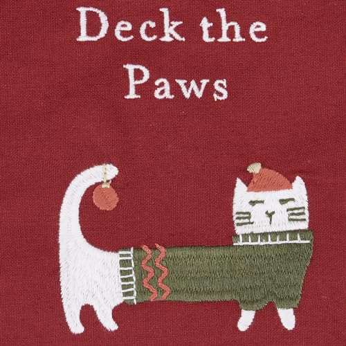 Toalla de cocina Deck The Paws de Primitives by Kathy para llenar de alegría tu Navidad 4