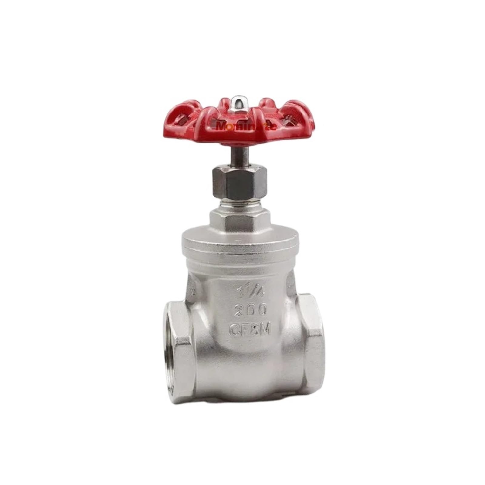 Válvula de compuerta roscada de acero inoxidable, válvula hembra BSP de 3/8"