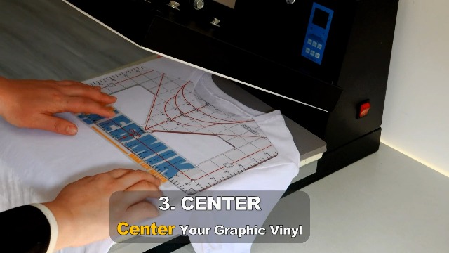 Guide De Placement Pour T-shirt - Règle Acrylique Avec Ruban Transfert Chaud - Alignement Vinyle & Sublimation