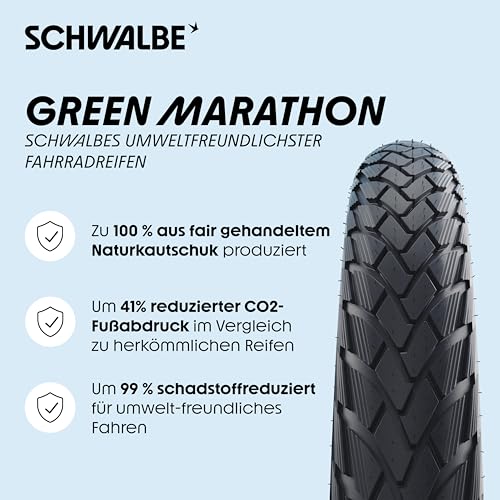 Schwalbe Uni Reifen, Schwarz, Marathon Perf, GreenGuard, TwinSkin 40-622-TwinSkin – Ansicht 2