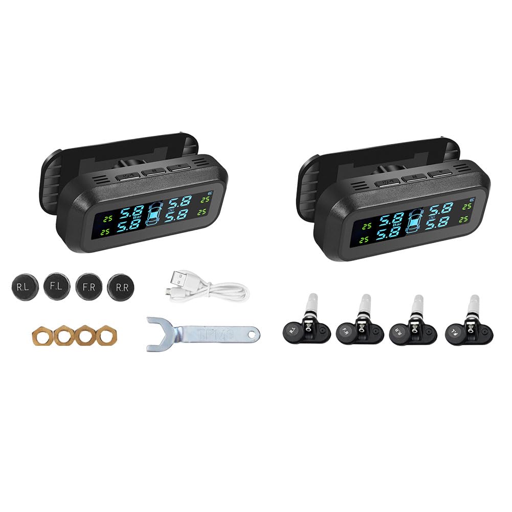 Tpms Sistema di allarme della pressione dei pneumatici for auto intelligente Sistema di monitoraggio della pressione dei pneumatici for strumenti automobilistici for accessori for veicoli Pressione Pn