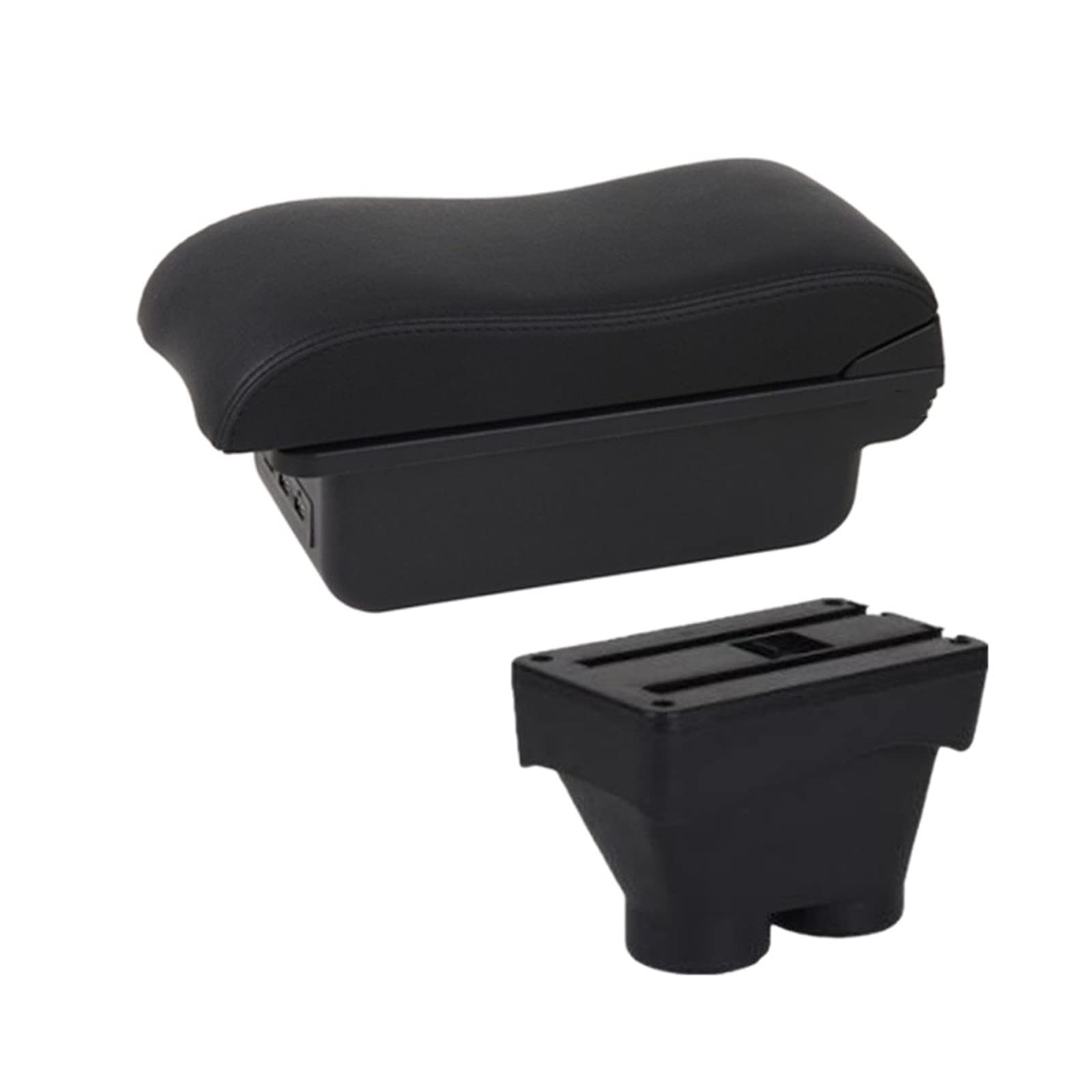 Caja De Reposabrazos para Peugeot 208 Caja De Almacenamiento De Reposabrazos Central De Coche Portavasos Cenicero Accesorios De Modificación USB (Color : B2 3 USB)