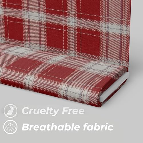 Image of BIGREAMS Premium 100% Cotton Checkered Unstitched Shirt Fabric For Men's - 0% Color Fade, Summer Shirt Piece, Breathable Fabric, 150 CM WIDE