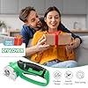 Cordless Electric Scissors, 4V Rechargeable Box Cutter & Cardboard Cutter with Titanium Blade, LED Light, Safety Lock - Rotary Cutter for Fabric, Leather, Plastic, Crafting, Sewing(Bright Green) #4