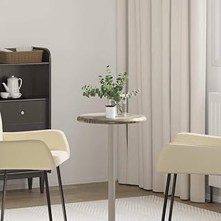 Marble Tabletop Gray 15.7 inch Round Solid Natural Stone Slab for Dining...