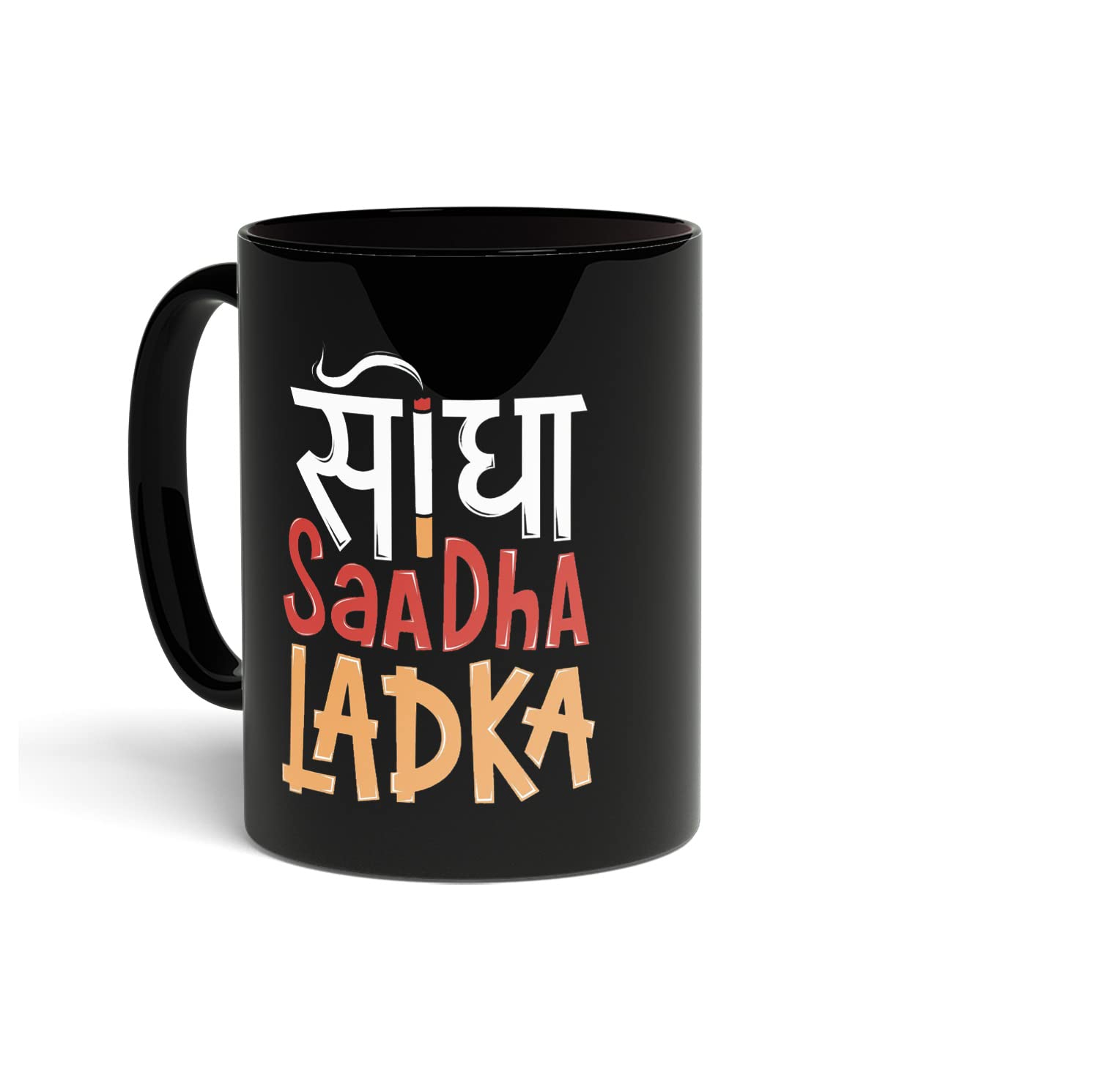 Seedha Saadha Ladka Printed Coffee Mug | Desi Funny Quotes Mug | Funky Prints Coffee Mug | Gift for Friends |330ml Microwave & Dishwasher Safe
