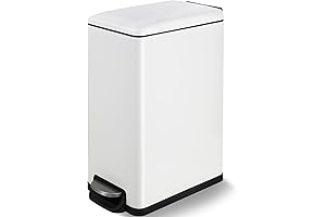 Arlopu 13.2-Gallon Slim Kitchen Trash Can
