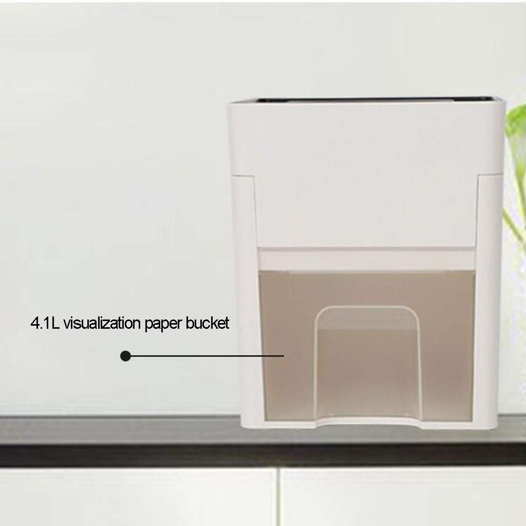 Suministros Micro Corte del Papel Shredder -Oficina Chippers Shredder, 4.1L Silencio Mini Oficina Shredder eléctrico pequeño Comercial Inicio CD Shredder
