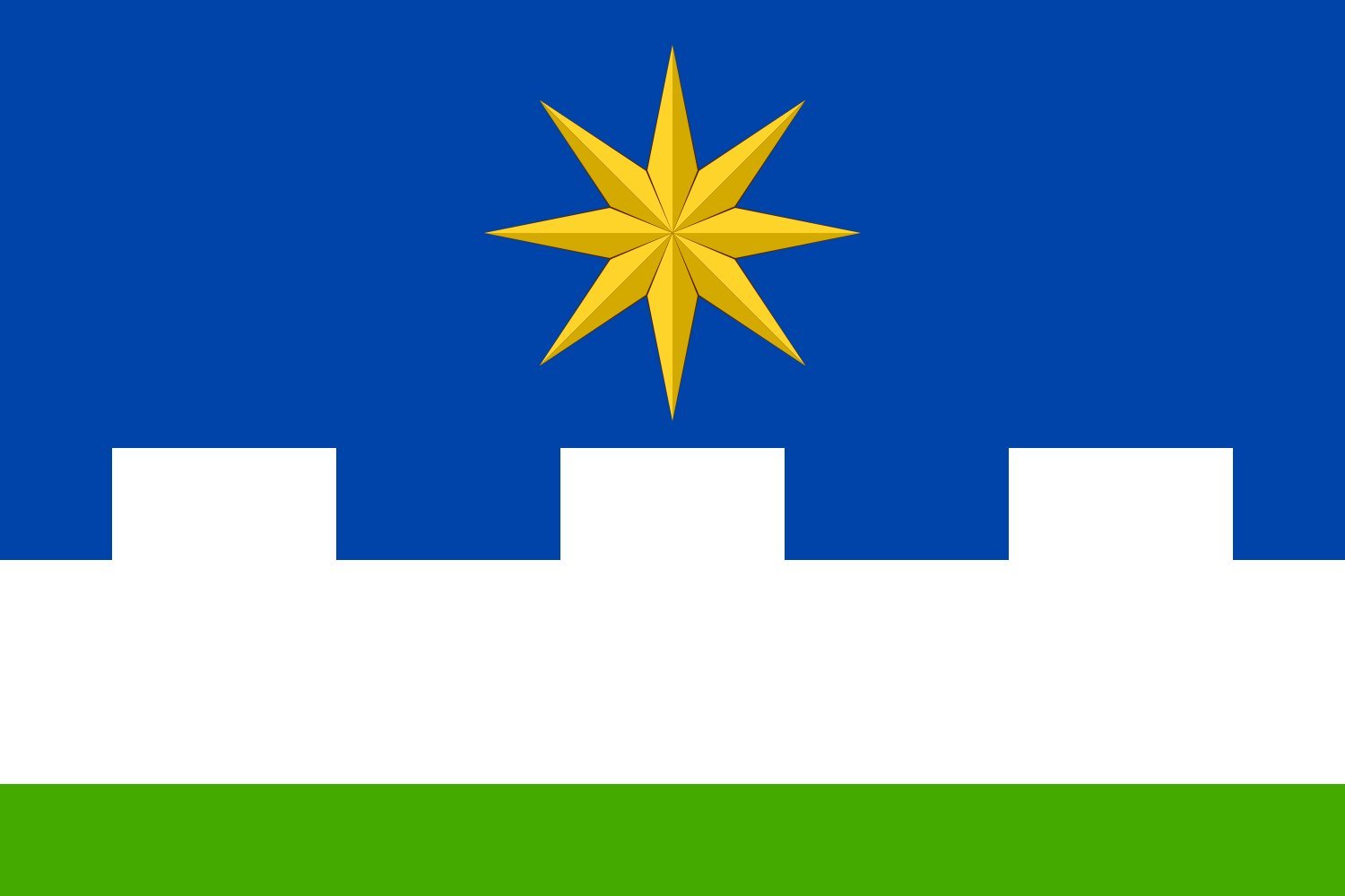 Drapeau Uhlířské Janovice grand format pavillon extérieur tissu résistant list