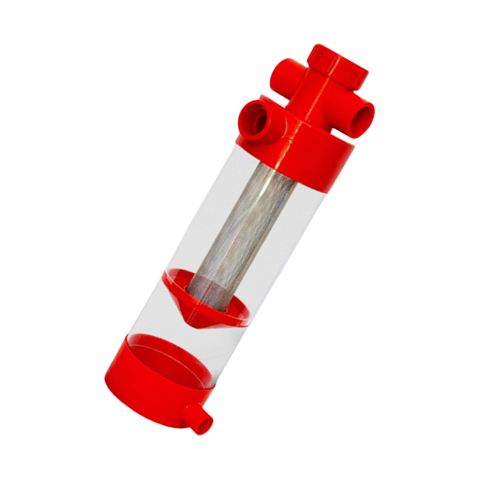 Herramienta de limpieza de acuarios, de acero inoxidable, colector de caca de pescado para tanques de arrecife de agua salada, cría, estanques, terrarios y hábitats, herramienta separadora de