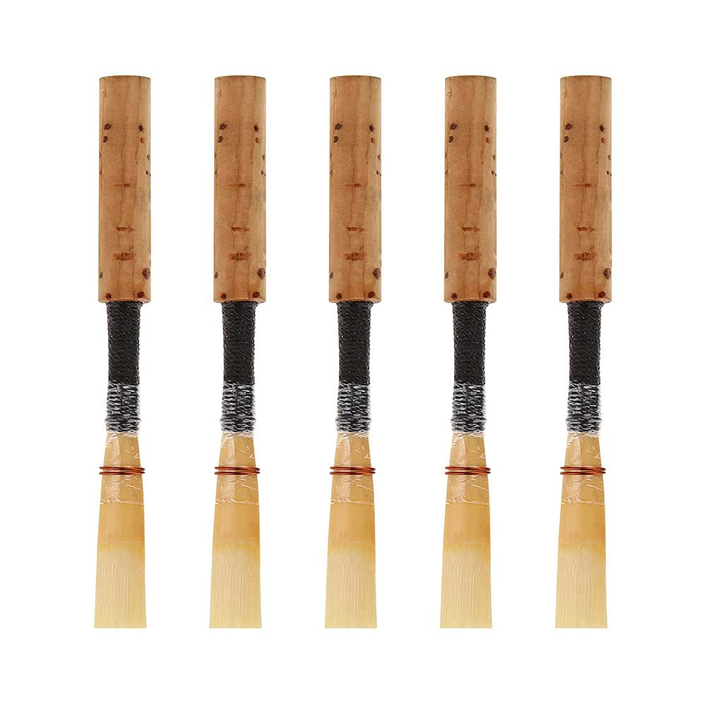 Bnineteenteam Ance per Oboe Ance Medio morbide di Alta qualità Ance per obo Sughero Reed Parti per Strumenti a fiato con Manicotto a Tubo Trasparente