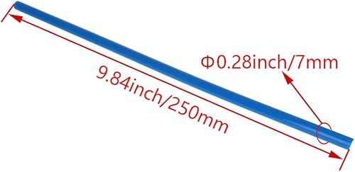Miniatura 3 de Othmro 10 barras de pegamento caliente de 9.8 pulgadas de longitud 0.28 pulgadas de diámetro, barras de repuesto de pistola de pegamento caliente,