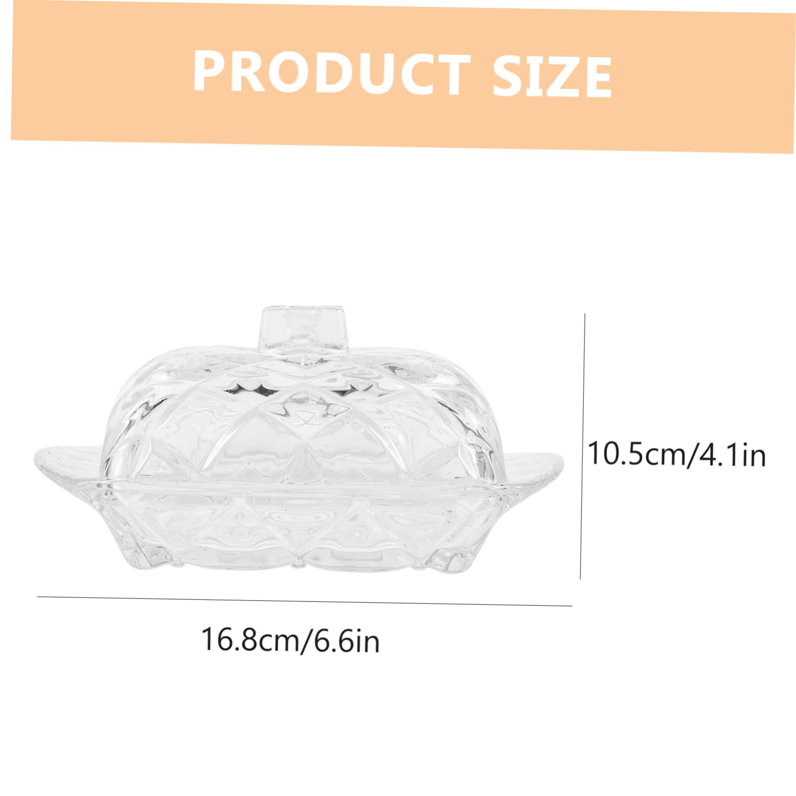 PRETYZOOM Japanese Glass Dessert Plate with Lid Elegant Multi Functional Snack Fruit Dish Reusable Glass Serving Platter for Desserts Pastries and Snacks for Display