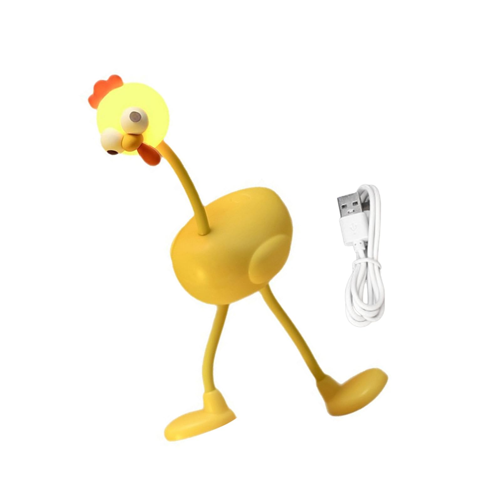 Tsophreniq Brightness Cartoon Night Light Soft USB Charging for Infant Rooms USB Rechargeable Lamps