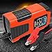 Foxsur Automatic Car Battery Charger 6V/12V 2Amp with LCD Display Intelligent Battery Charger/Maintainer for Car Lawn Mower Motorcycle SUV ATV Marine Sealed Lead Acid Battery AGM etc.., Red