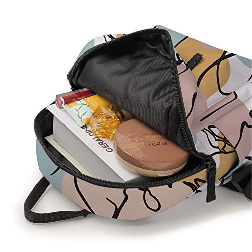 Mochila para meninas, Deanfun 3 peças/conjunto de mochilas escolares resistentes à água para faculda
