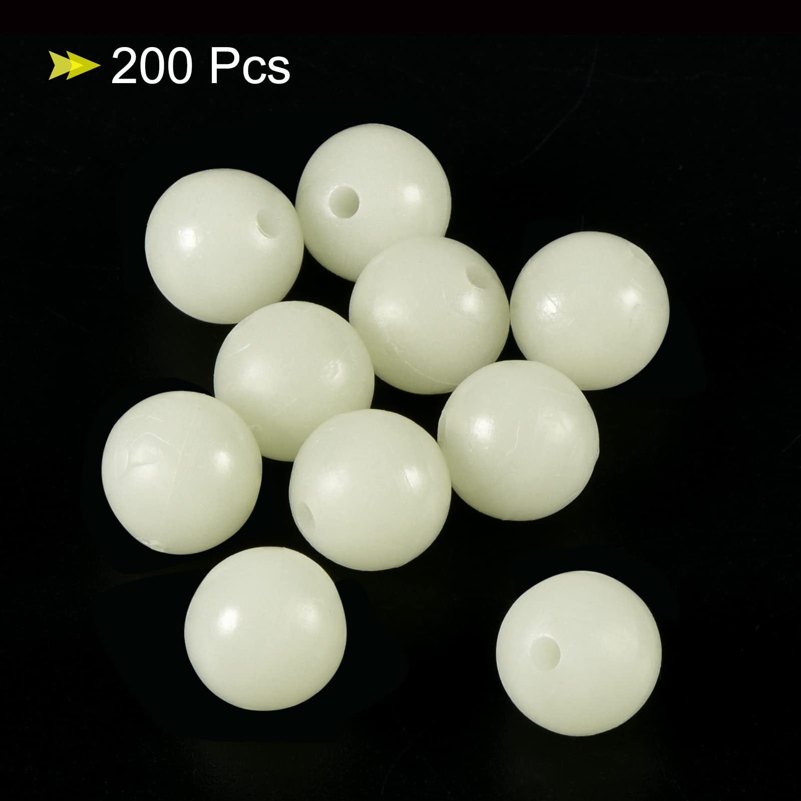 200 Perles Ovales 7x5mm Effet Nacré Blanc - Uxcell - Pour Création De Bijoux
