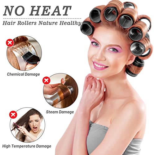 Thrilez 37 PCS Hair Roller with Clips Big Hair Rollers with 4 Different Sizes of 63mm 48mm 36mm 25mm, Hair Curler Roller for Long Medium Short Hair, Hair Rollers for Salon DIY Hairdressing Hairstyling - Image 4