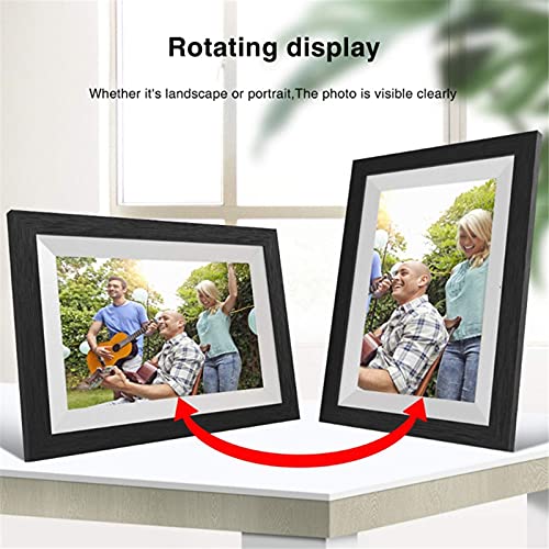10,1-Calowa Inteligentna Cyfrowa Ramka Na Zdjęcia Z Wi-Fi – Ekran Dotykowy Ips 1280 X 800, Automatyczne Obracanie, Łatwe Udostępnianie Zdjęć Za Pośrednictwem Aplikac