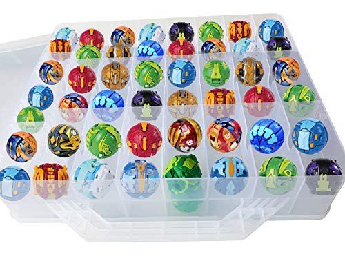 HOME4 Double Sided BPA Free Toy Storage Container - Compatible with Bakugan, Mini