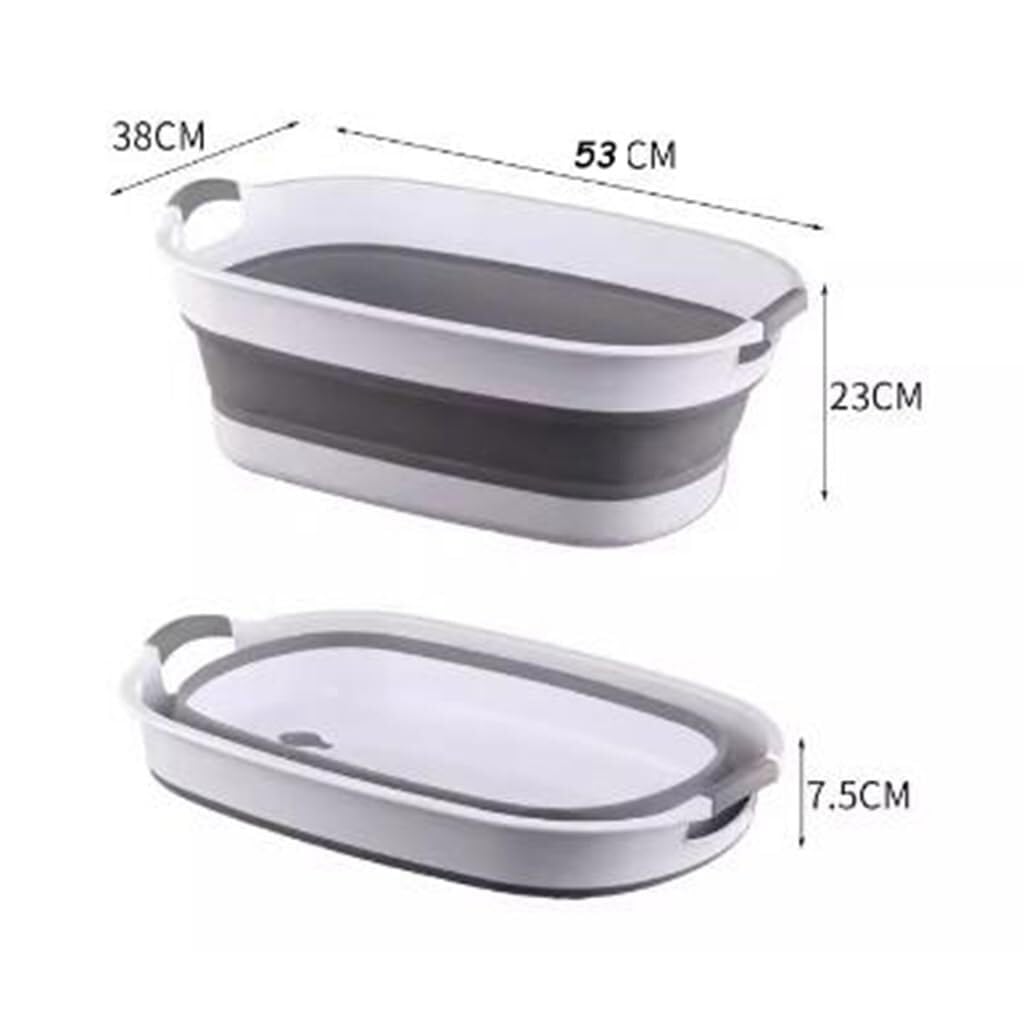 Vasca da bagno pieghevole per animali domestici con foro di scarico, lavabo portatile per cani e gatti, facile da riporre e pulire, ideale per fare il bagno a casa o all'aperto